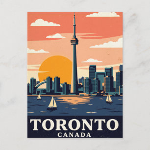 Carte postale vintage de voyage Toronto Canada