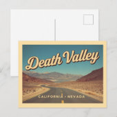 Carte Postale Vintage Death Valley Travel (Devant / Derrière)