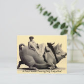 Carte postale Vintage Décontracté & Fun Farm Fête (Debout devant)