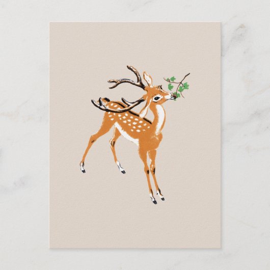 Carte Postale Vintage Deer (Devant)