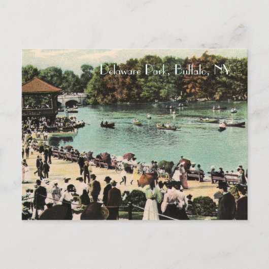 Carte postale vintage Delaware Park (Devant)