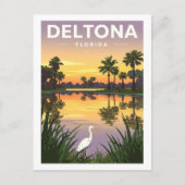 Carte Postale Vintage Deltona Floride (Devant)