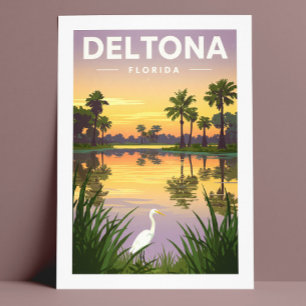 Carte Postale Vintage Deltona Floride