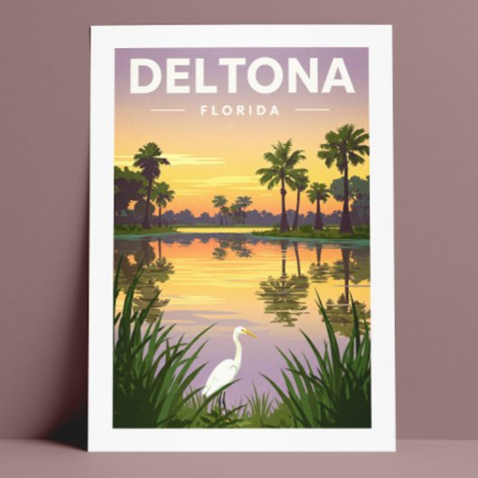 Carte Postale Vintage Deltona Floride
