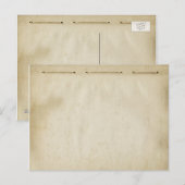 Carte Postale Vintage dénudé fileté noir antique inspiré (Devant / Derrière)