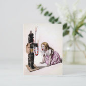 Carte postale Vintage déplaisante Krampus (Debout devant)