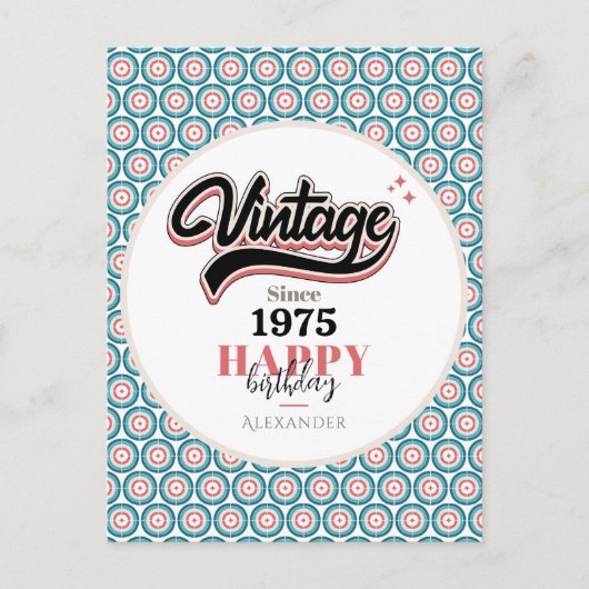 Carte Postale Vintage depuis - 1975 (Devant)