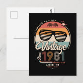 Carte Postale Vintage depuis 1981 (Devant / Derrière)