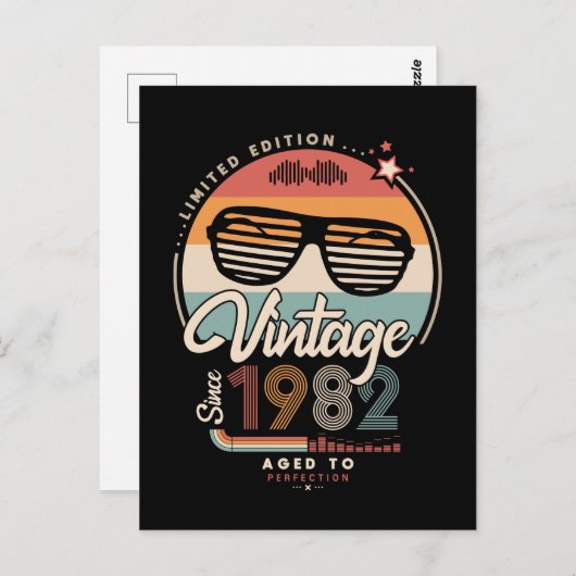 Carte Postale Vintage depuis 1982 (Devant / Derrière)