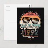 Carte Postale Vintage depuis 1992 (Devant / Derrière)