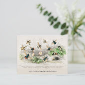 Carte postale Vintage des abeilles de miel (Debout devant)