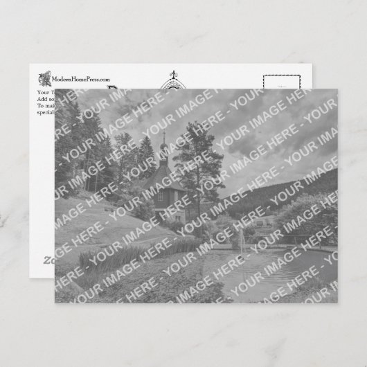 Carte postale vintage - Design "C" (Devant / Derrière)