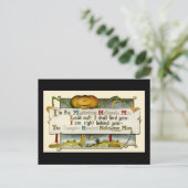 Carte postale vintage d'Halloween (Debout devant)