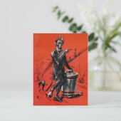 Carte Postale Vintage diable victorien Krampus (Debout devant)