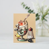 Carte postale vintage d'illustration de Pâques (Debout devant)