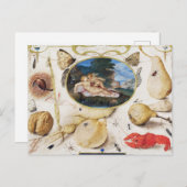 Carte postale vintage d'illustrations botaniques (Devant / Derrière)