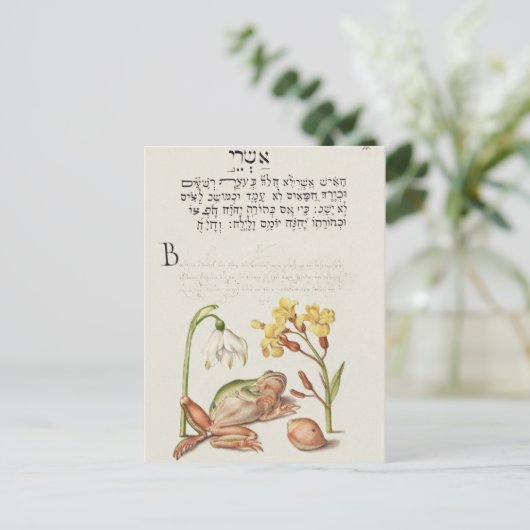 Carte postale vintage d'illustrations botaniques (Debout devant)