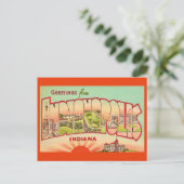 Carte postale vintage d'Indianapolis (Debout devant)