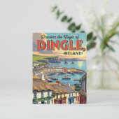 Carte Postale Vintage Dingle Irlande Travel (Debout devant)