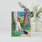 Carte postale vintage d'insecte attaquant (Debout devant)