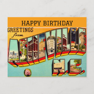 Carte postale vintage d'occasion à Asheville, Caro