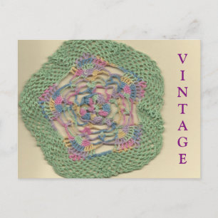 Carte postale vintage Doily