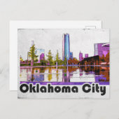 Carte postale Vintage d'Oklahoma City (Devant / Derrière)