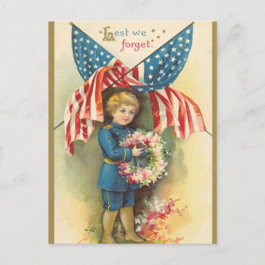 Carte postale vintage du 4 juillet (Devant)