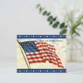 Carte postale vintage du 4 juillet (Debout devant)