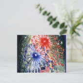 Carte postale Vintage du 4 juillet (Debout devant)