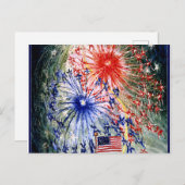 Carte postale Vintage du 4 juillet (Devant / Derrière)