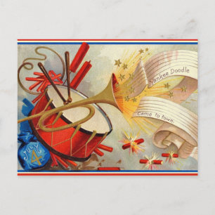 Carte postale vintage du 4 juillet