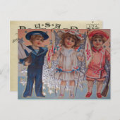 Carte postale vintage du 4 juillet (Devant / Derrière)