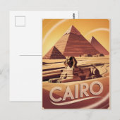 Carte Postale Vintage du Caire (Devant / Derrière)