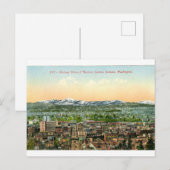 Carte postale vintage du centre de Spokane (Devant / Derrière)