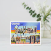 Carte postale Vintage du Dakota du Sud (Debout devant)