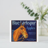 Carte postale vintage du Étiquette Crate (Debout devant)