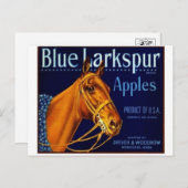 Carte postale vintage du Étiquette Crate (Devant / Derrière)