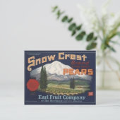 Carte postale vintage du Étiquette Crate (Debout devant)