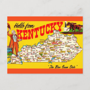 Carte postale vintage du Kentucky
