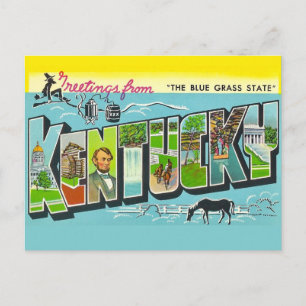 Carte postale vintage du Kentucky