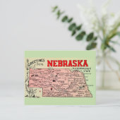Carte postale vintage du Nebraska (Debout devant)