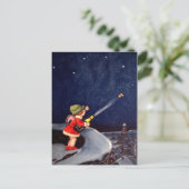 Carte postale vintage du Nouvel An (Debout devant)