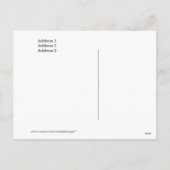 Carte postale vintage du Nouvel An (Dos)