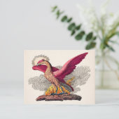 Carte postale vintage du phénix médiéval (Debout devant)