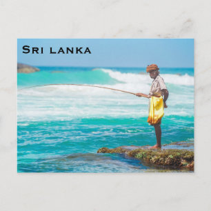 Carte postale vintage du Sri Lanka pour ajouter un