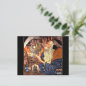 Carte postale vintage du temps père (Debout devant)