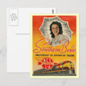 Carte Postale Vintage du train Southern Belle (Devant / Derrière)