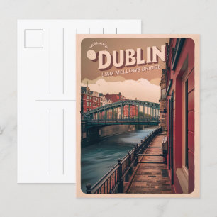 Carte Postale Vintage Dublin ville, Irlande république cadeaux d
