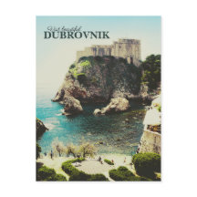 Carte postale vintage Dubrovnik - Alt Back Design